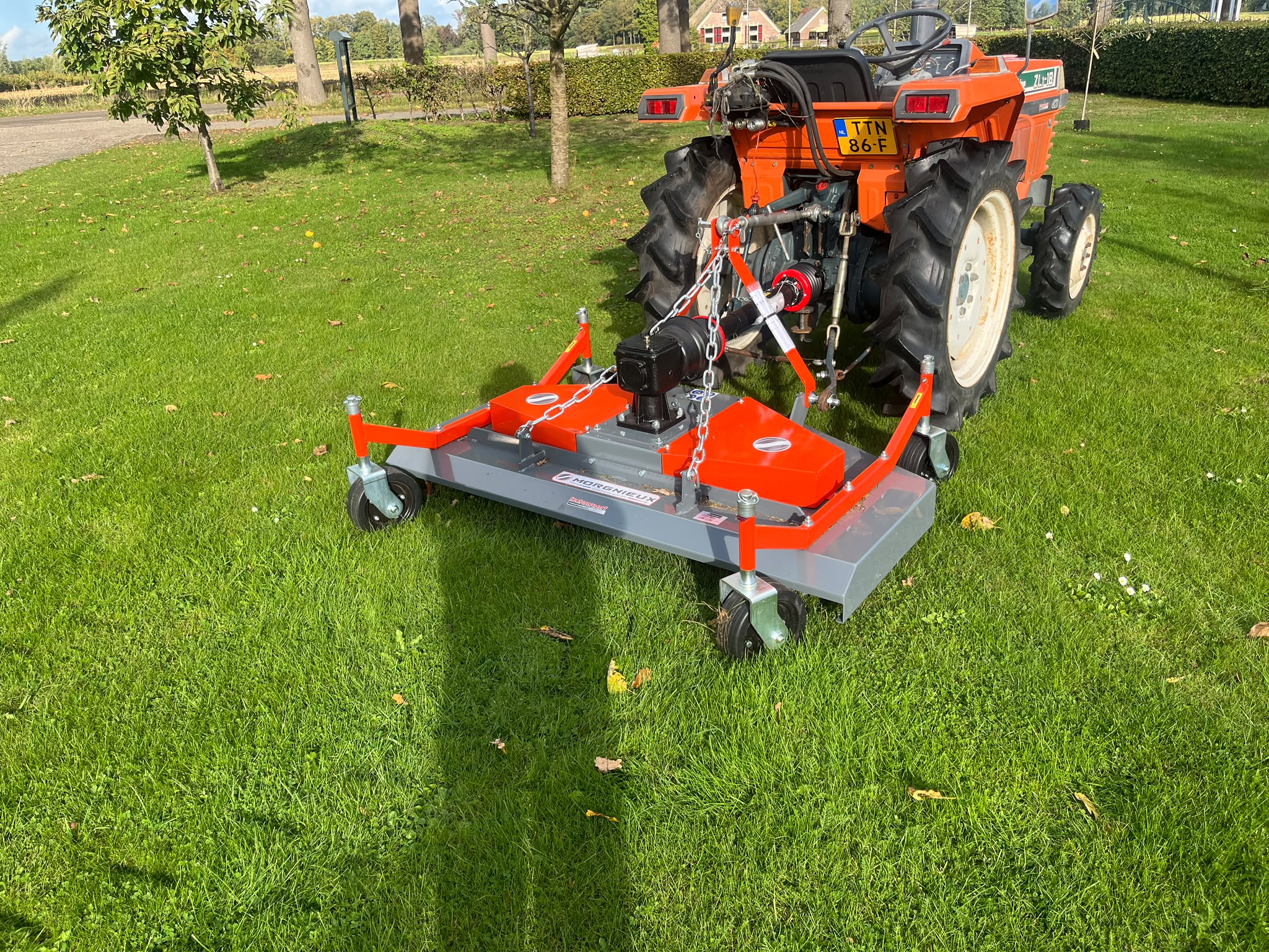 Demonstratie Morgnieux TA 1500 EA cirkelmaaier